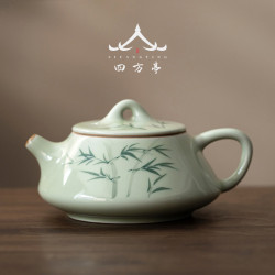 手繪釉下彩石瓢壺陶瓷茶壺單壺泡茶壺茶具景德鎮2024新款一人用