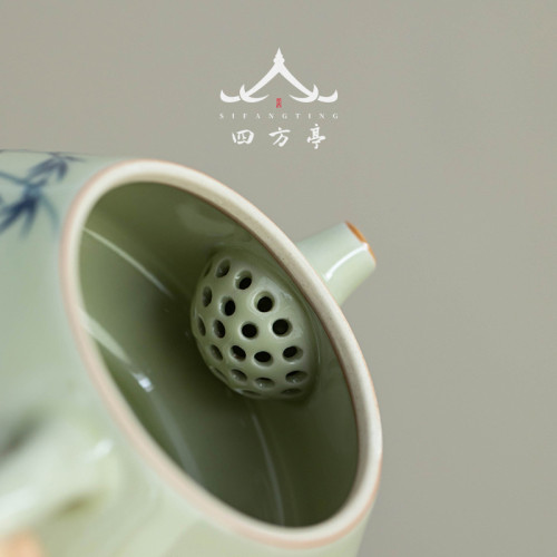 手繪釉下彩石瓢壺陶瓷茶壺單壺泡茶壺茶具景德鎮2024新款一人用
