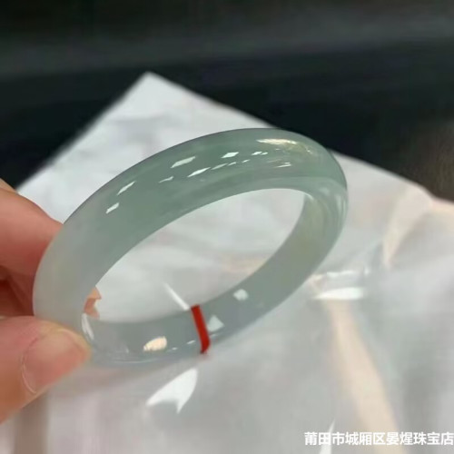 冰種玉手鐲女款天然緬甸老坑油青飄花冰糯種翡翠手鐲少女款玉鐲子