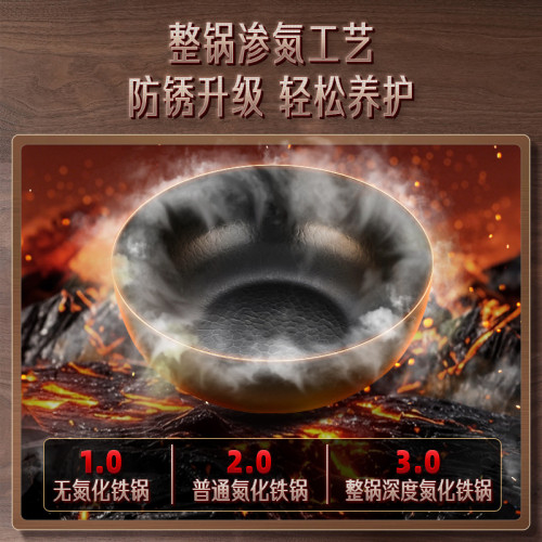 三四鋼小炒鍋一人食家用電磁爐燃氣灶無塗層專用不粘平底炒菜鉄鍋
