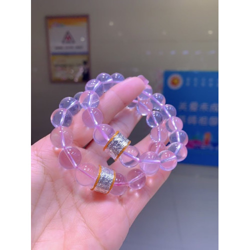紫水晶加鹽源瑪瑙隔珠手串時尚單圈精美女款簡約百搭水晶手串