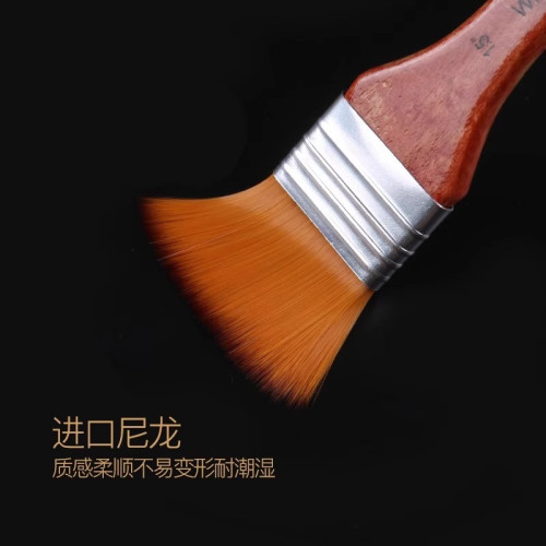 美術畫筆布包刮刀套裝學生尼龍油畫丙烯勾線水粉水彩扇形斜頭平頭