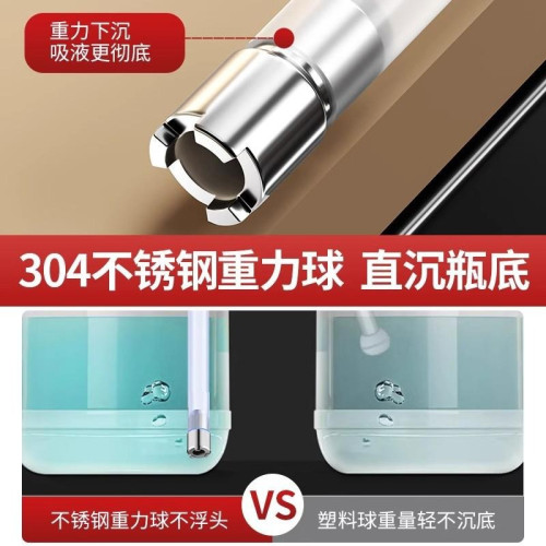不鏽鋼洗潔精壓取器水槽皂液器延長器洗菜盆洗滌劑按壓器加長琯
