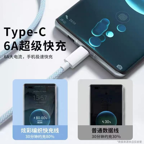 雙Type-C編織數據線PD20W快充適用華爲蘋果15/16充電線工廠直供
