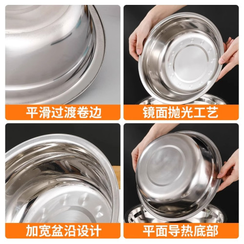 不鏽鋼盆不鏽鋼湯盆不鏽鋼小盆湯碗食堂不鏽鋼碗盆子食湯碗不鏽碗
