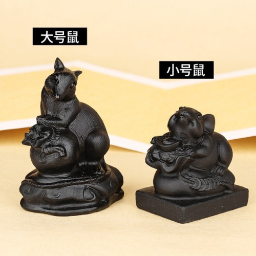 永韻批髮天然黑曜石十二生肖鼠牛虎兔龍蛇馬羊猴雞狗豬風水擺件