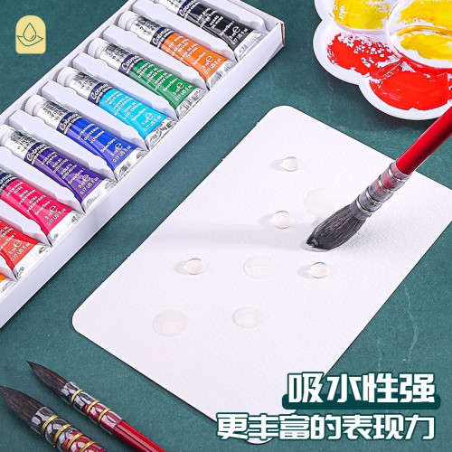 遵爵明信片水彩隨身鉄盒批髮美術繪畫卡片加厚棉漿便攜旅遊水彩紙