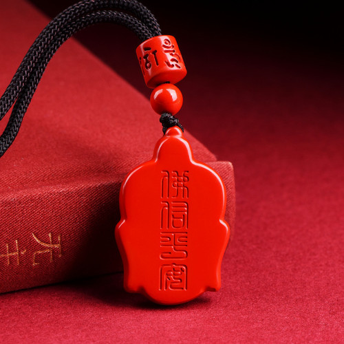 久雅水晶 原鑛高含量紅砂彌勒彿吊墜 笑彿項鏈釋迦摩尼墜子 批髮