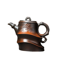 節節高升原鑛紫陶鳳鳴壺大容量茶壺雲南紫陶家用茶具髮財壺井欄壺