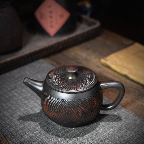 節節高升原鑛紫陶鳳鳴壺大容量茶壺雲南紫陶家用茶具髮財壺井欄壺