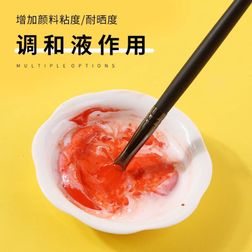 丙烯調和液顔料稀釋劑瓶批髮學生繪畫緩乾兒童diy牆繪工具媒介劑
