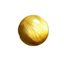 天然水晶巴西金髮晶散珠男女款鈦晶單珠情侶款招財金髮晶手鏈時尚