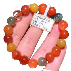 天然福祿壽手鏈彩髮晶多寶手串男女本命年紅髮晶兔毛黃水晶綠髮晶