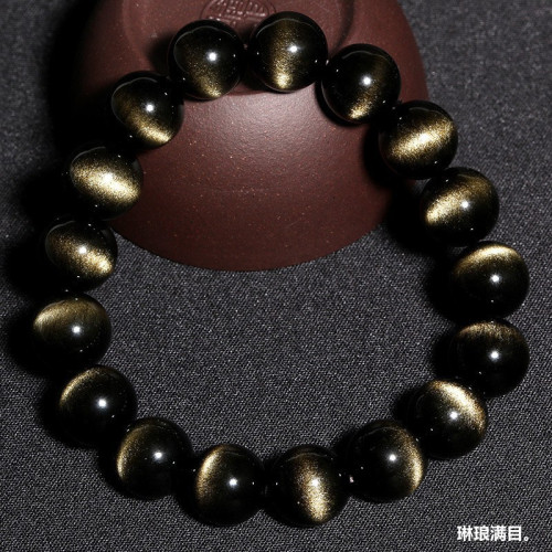 手鏈批髮強光雙眼線貓長眼手串男水晶飾品直銷
