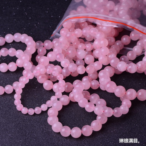 輕奢風馬粉芙蓉晶粉晶手串天然粉水晶手鏈少女款果凍粉水晶手鏈女