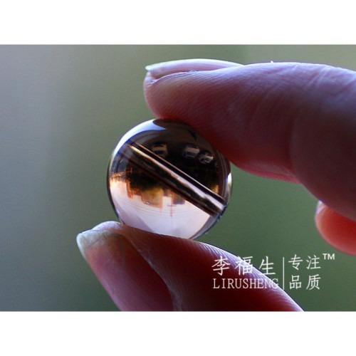 李福生天然茶水晶手鏈男女茶晶單圈手鏈串彿珠水晶飾品送男友長輩