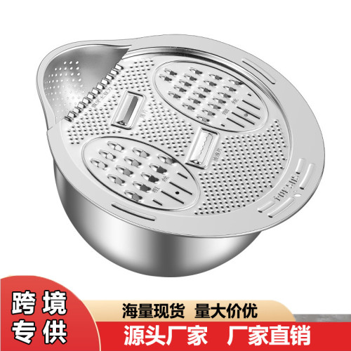316不鏽鋼瀝水籃304多功能洗菜盆淘米新款洗米篩家用食品級濾水籃
