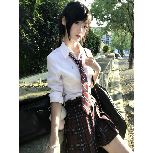 花千豬原創 小梔川襯衫 校供感多色收腰長袖短袖jk製服百搭款上衣 花千豬原創 小梔川襯衫 校供感多色收腰長袖短袖jk製服百搭款上衣