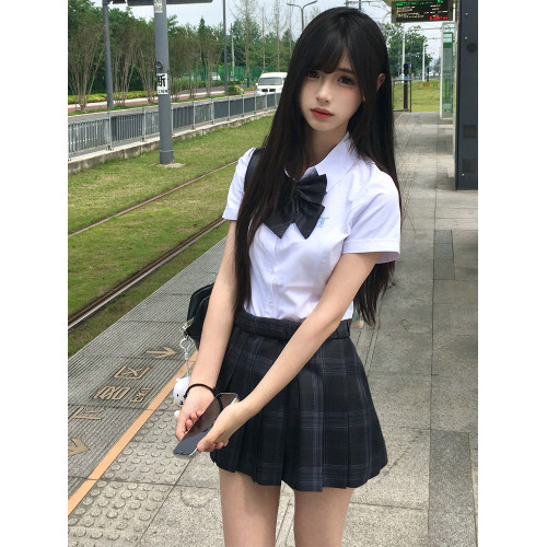 花千豬原創 小梔川襯衫 校供感多色收腰長袖短袖jk製服百搭款上衣 花千豬原創 小梔川襯衫 校供感多色收腰長袖短袖jk製服百搭款上衣