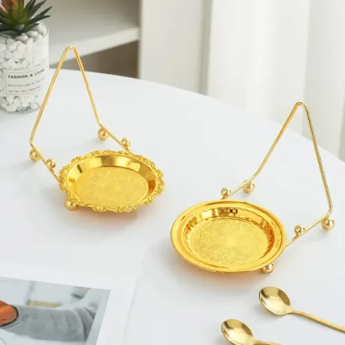 鐵藝杯架下午茶咖啡杯碟收納酒杯托盤收納家用茶杯展示架 鐵藝杯架下午茶咖啡杯碟收納酒杯托盤收納家用茶杯展示架